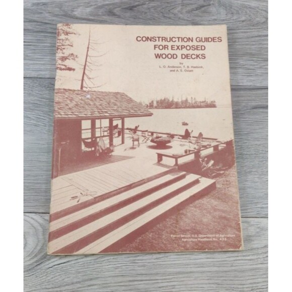 Construction Guides for Exposed Wood Decks Anderson Heebink Oviatt 1972 Building - Picture 1 of 11
